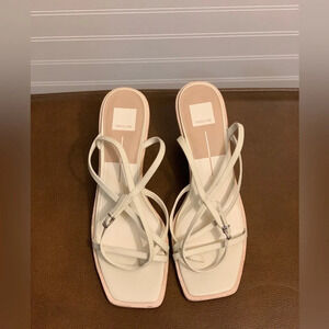 Dolce Vita‎ Gemini Ankle Strap Wedge Sandal. Cream Women’s size 12.
